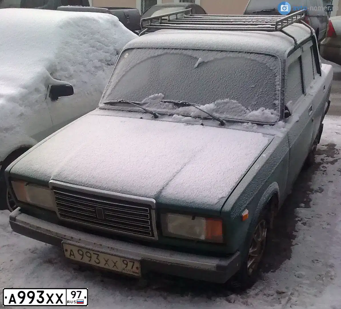 Фото автомобиля LADA 2107, 2005 — госномер Т661МВ06. Цвет: ЗЕЛЕНЫЙ