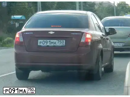Фото автомобиля CHEVROLET LACETTI, 2011 — госномер Р091МА750. Цвет: КРАСНЫЙ