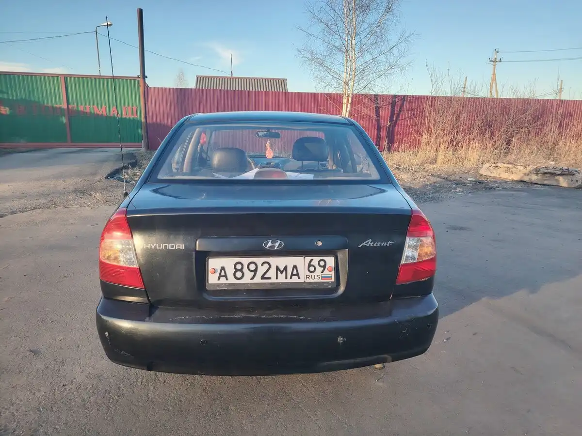 Фото автомобиля TAGAZ ACCENT, 2007 — госномер А892МА69. Цвет: ЧЕРНЫЙ