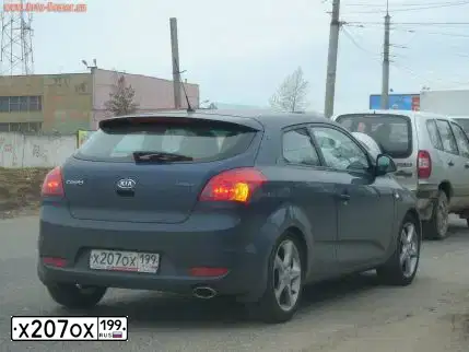 Фото автомобиля KIA CEE'D, 2008 — госномер С669НР30. Цвет: синий