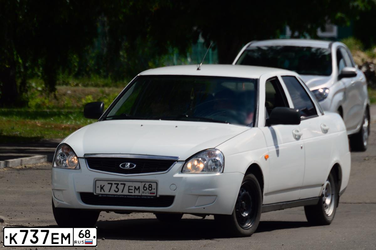 Фото автомобиля LADA PRIORA, 2016 — госномер М929НМ164. Цвет: Белый