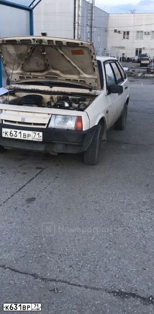 Фото автомобиля LADA 2109 SAMARA, 1990 — госномер К631ВР71. Цвет: БЕЖЕВЫЙ