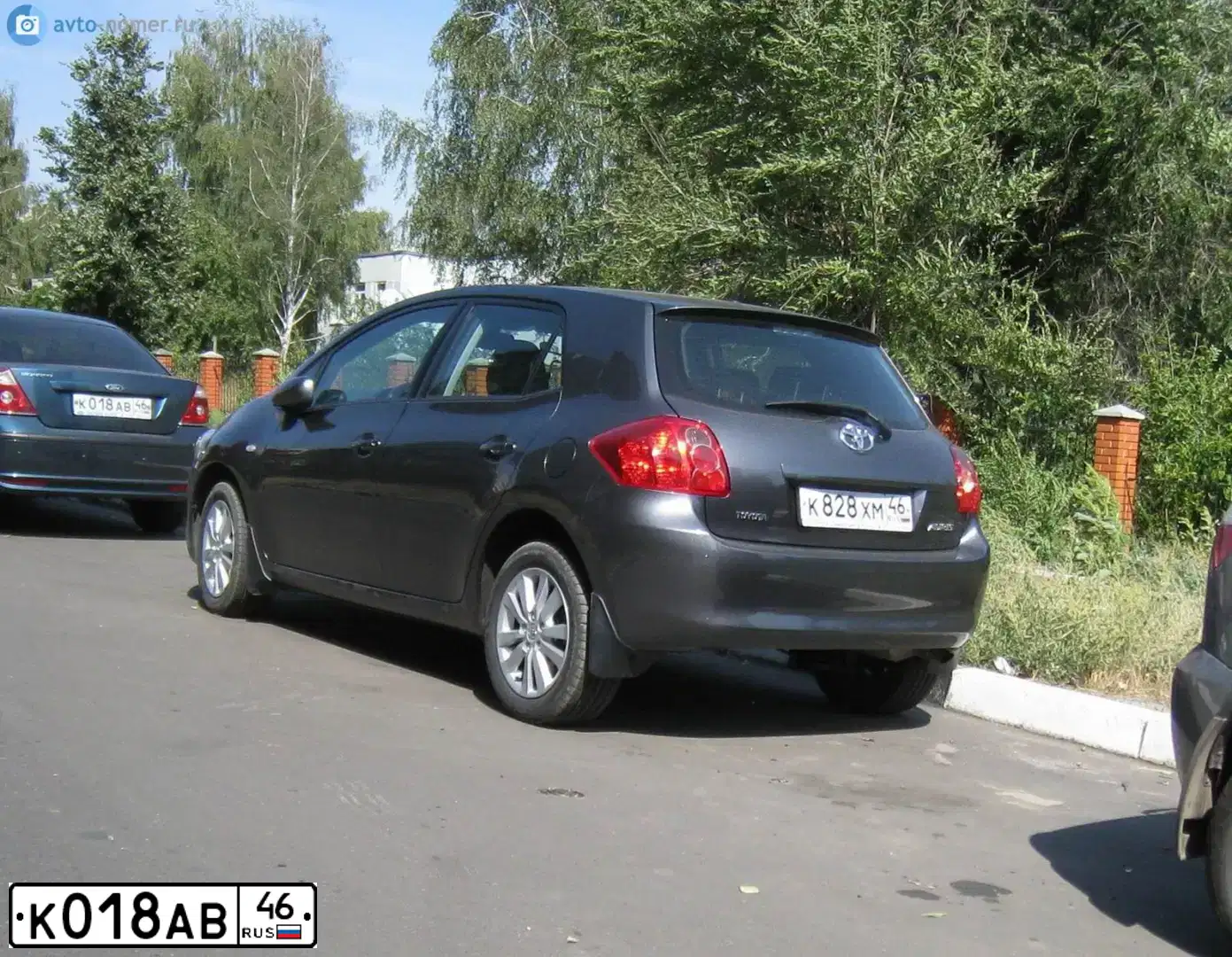 Фото автомобиля TOYOTA CAMRY, 2016 — госномер К018АВ46. Цвет: ЧЕРНЫЙ МЕТАЛИК