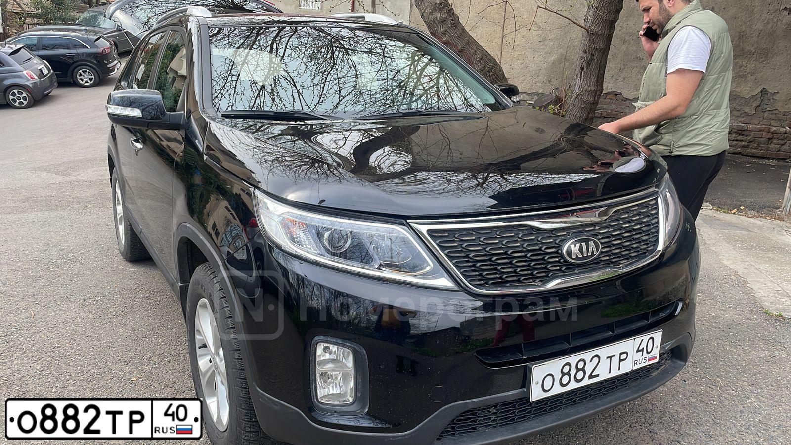 Фото автомобиля KIA SORENTO, 2020 — госномер Т707НУ33. Цвет: ЧЕРНЫЙ
