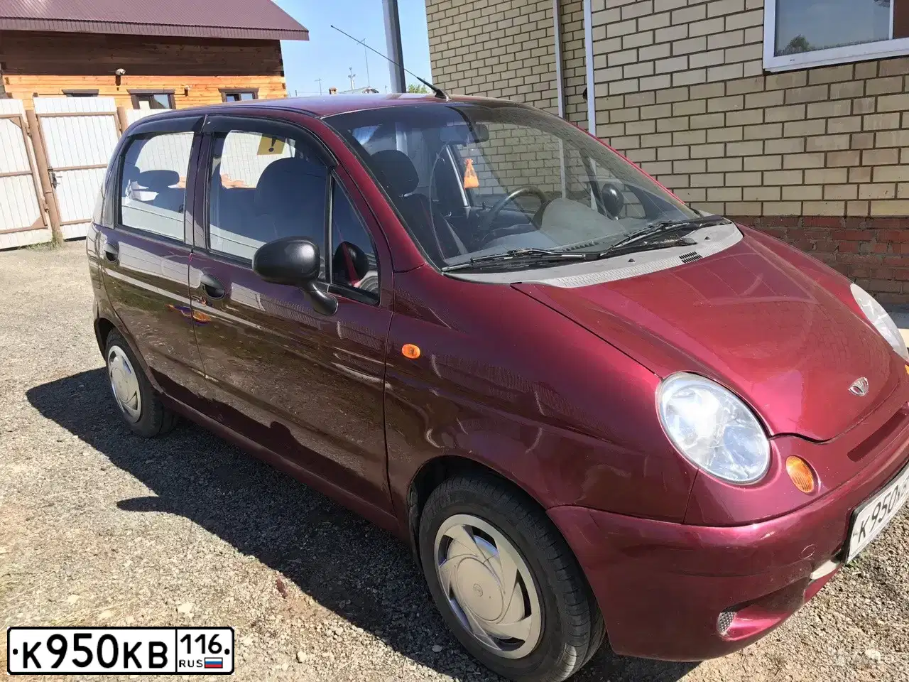 Фото автомобиля DAEWOO MATIZ, 2007 — госномер К950КВ116. Цвет: ЧЕРНО-СИНИЙ