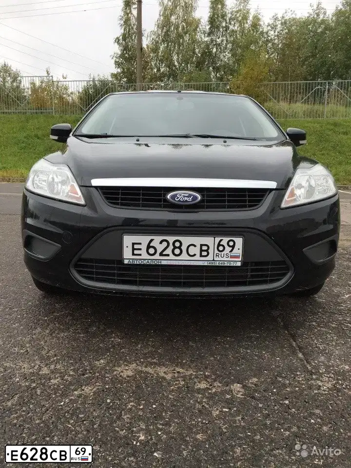 Фото автомобиля FORD FOCUS, 2011 — госномер Р655КК977. Цвет: ЧЕРНЫЙ