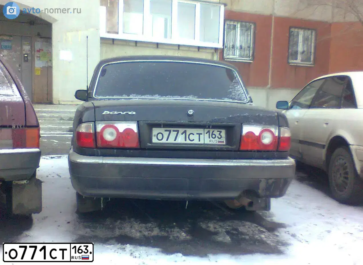 Фото автомобиля GAZ Z 3110 WOLGA, 2008 — госномер У034УН55. Цвет: ЧЕРНЫЙ