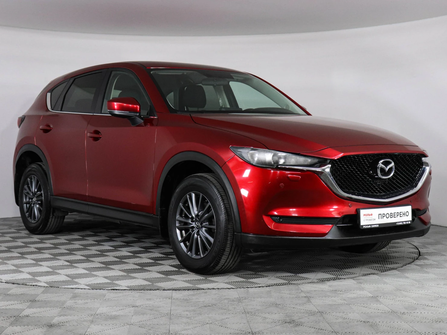 Фото автомобиля MAZDA CX-5, 2019 — госномер К772АР790. Цвет: Красный