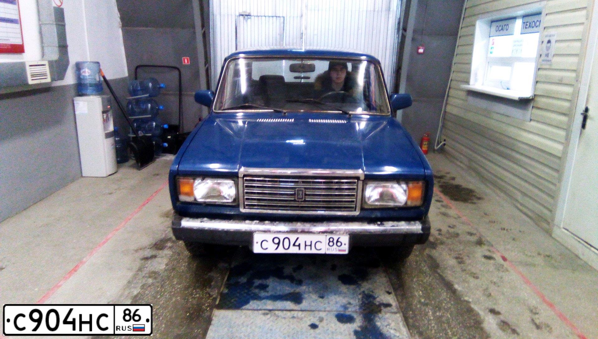 Фото автомобиля LADA 2107 LADA, 2004 — госномер У818ТУ72. Цвет: сине-зеленый