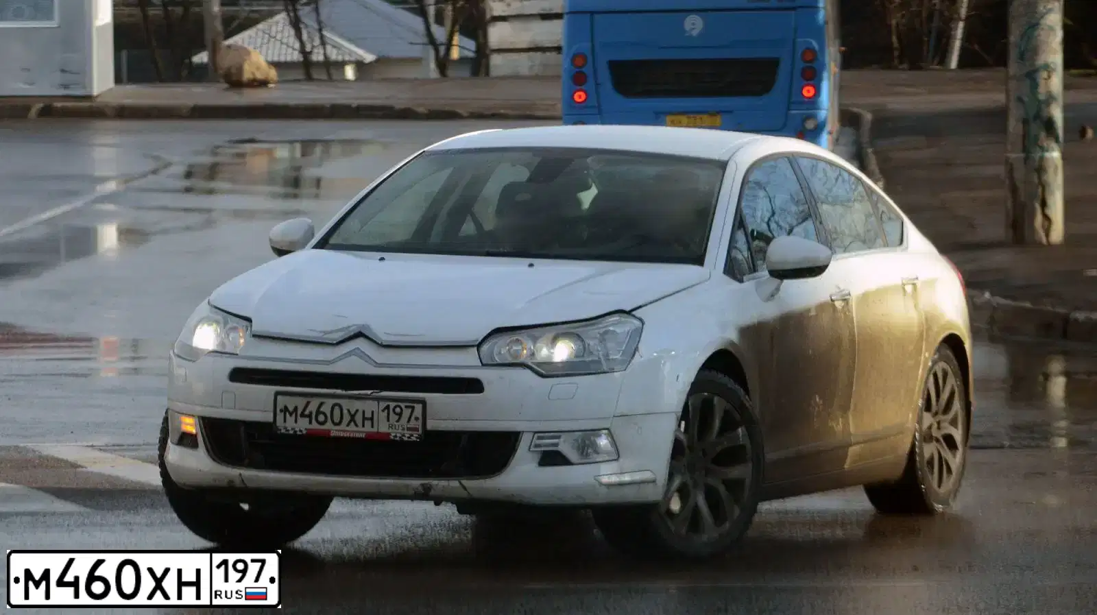 Фото автомобиля CITROEN C5, 2009 — госномер К747АР76. Цвет: Белый