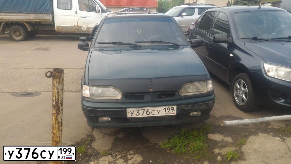 Фото автомобиля LADA 2114 SAMARA, 2004 — госномер У376СУ199. Цвет: ЗЕЛЕНЫЙ ТЕМНЫЙ