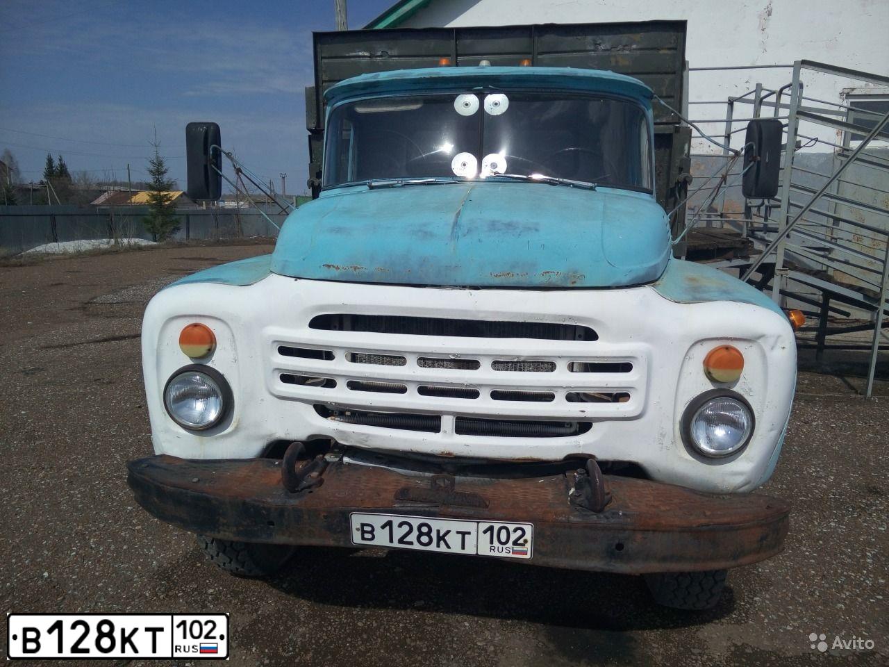 Фото автомобиля ZIL MMZ 554 /6X4/, 1989 — госномер В128КТ102. Цвет: ГОЛУБОЙ