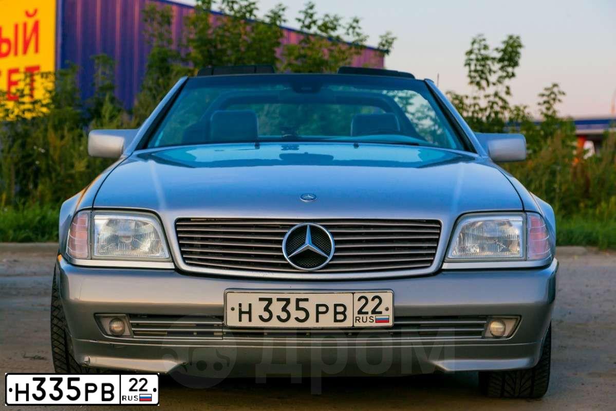 Фото автомобиля MERCEDES SL-KLASSE, 1993 — госномер Н335РВ22. Цвет: СЕРЕБРИСТЫЙ