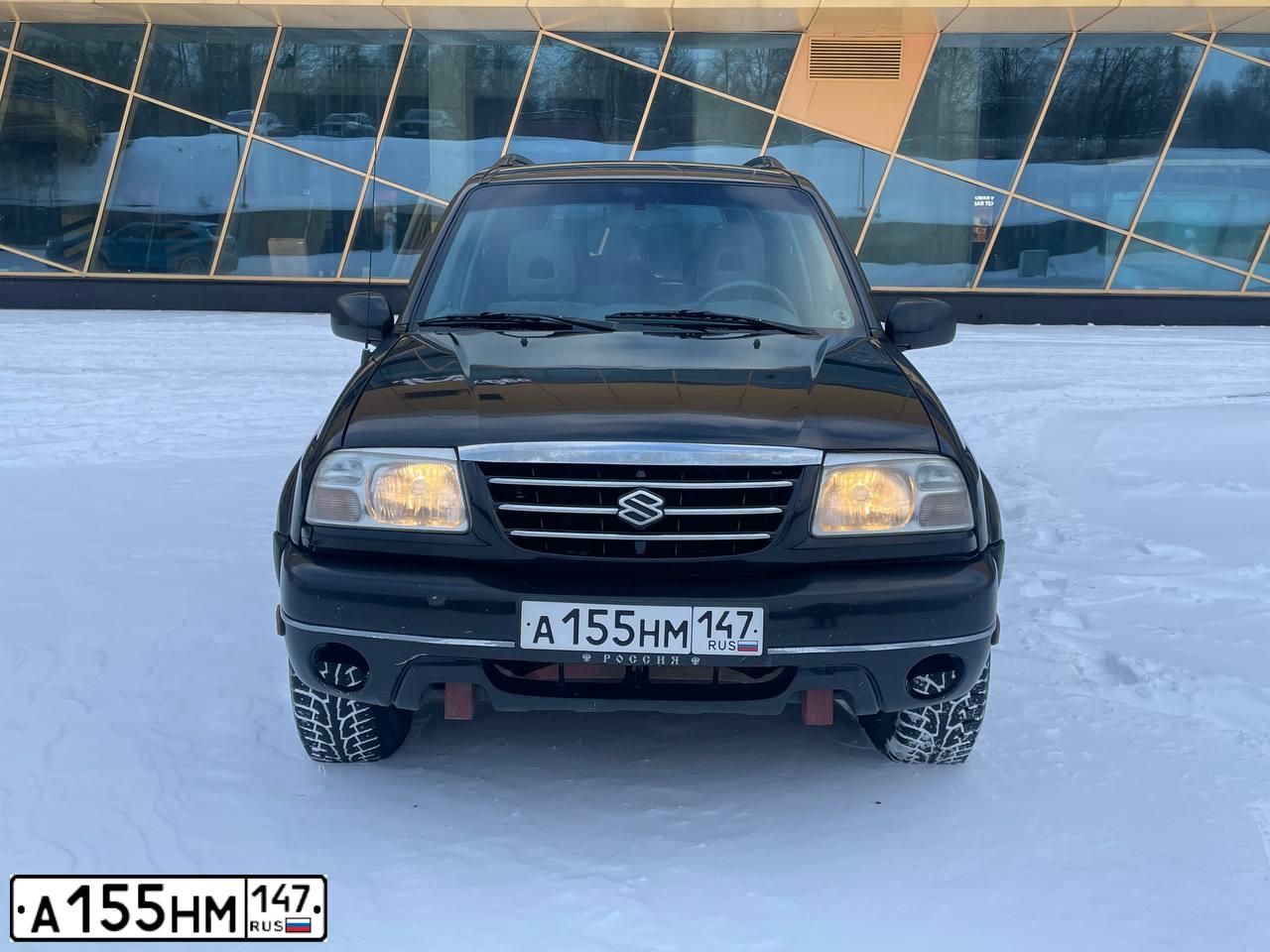 Фото автомобиля SUZUKI VITARA XL-7, 2003 — госномер А155НМ147. Цвет: ЧЕРНЫЙ