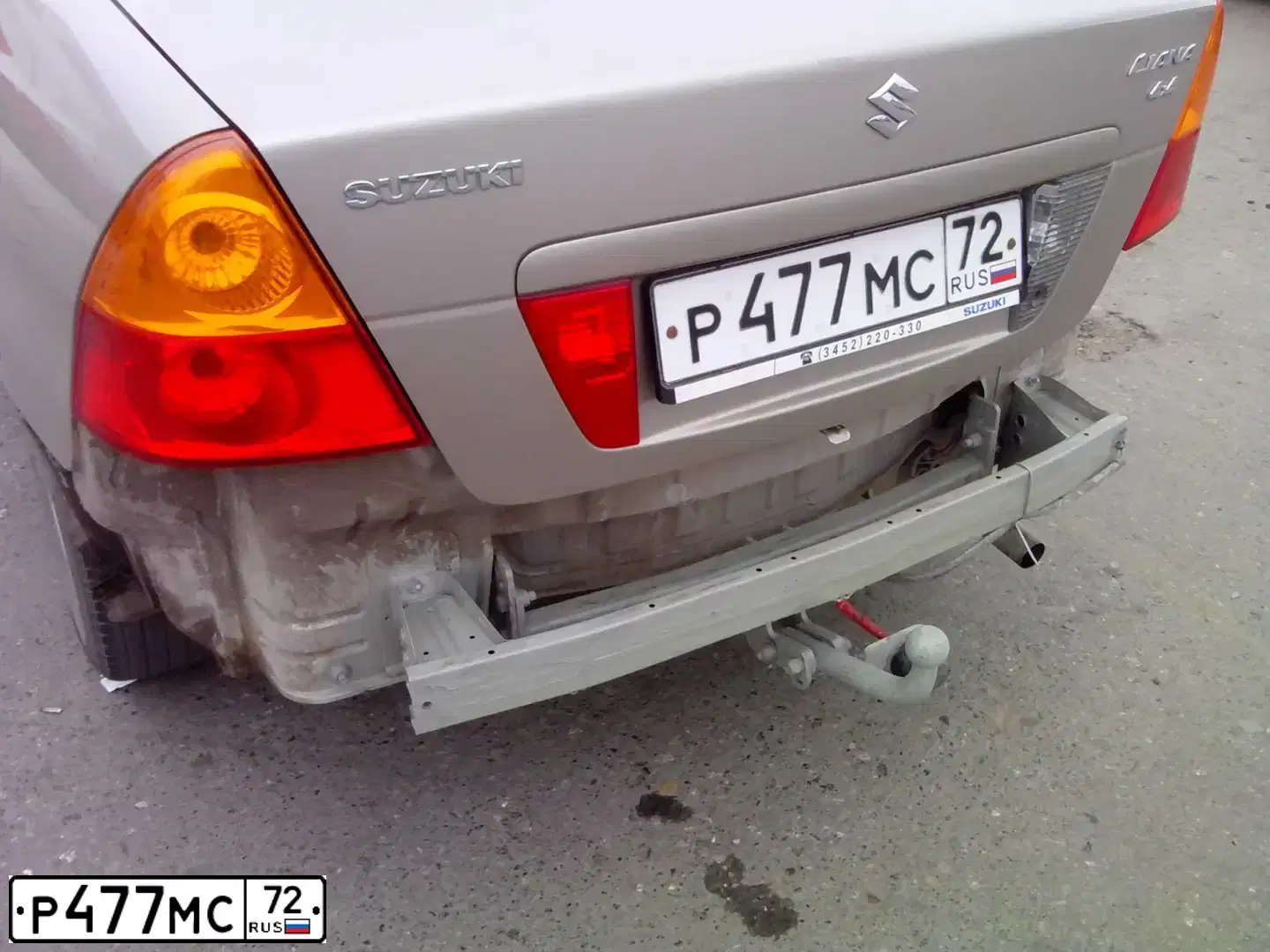 Фото автомобиля SUZUKI LIANA, 2005 — госномер С772КА774. Цвет: БЕЖЕВЫЙ