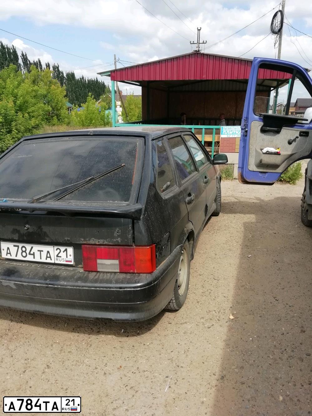 Фото автомобиля LADA 2114 SAMARA, 2006 — госномер А784ТА21. Цвет: ЧЕРНЫЙ