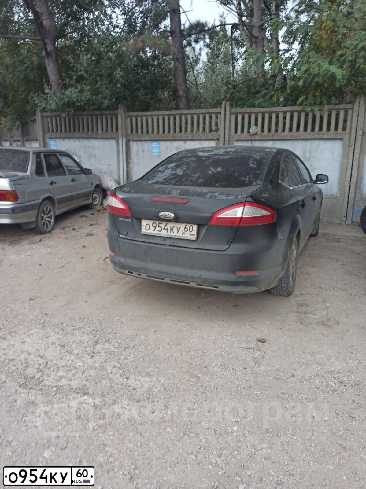Фото автомобиля FORD MONDEO, 2009 — госномер О954КУ60. Цвет: ЧЕРНЫЙ