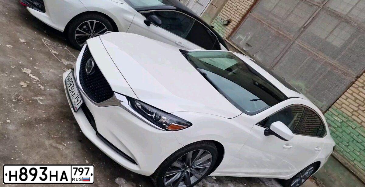 Фото автомобиля MAZDA 6, 2018 — госномер А353СО43. Цвет: Белый