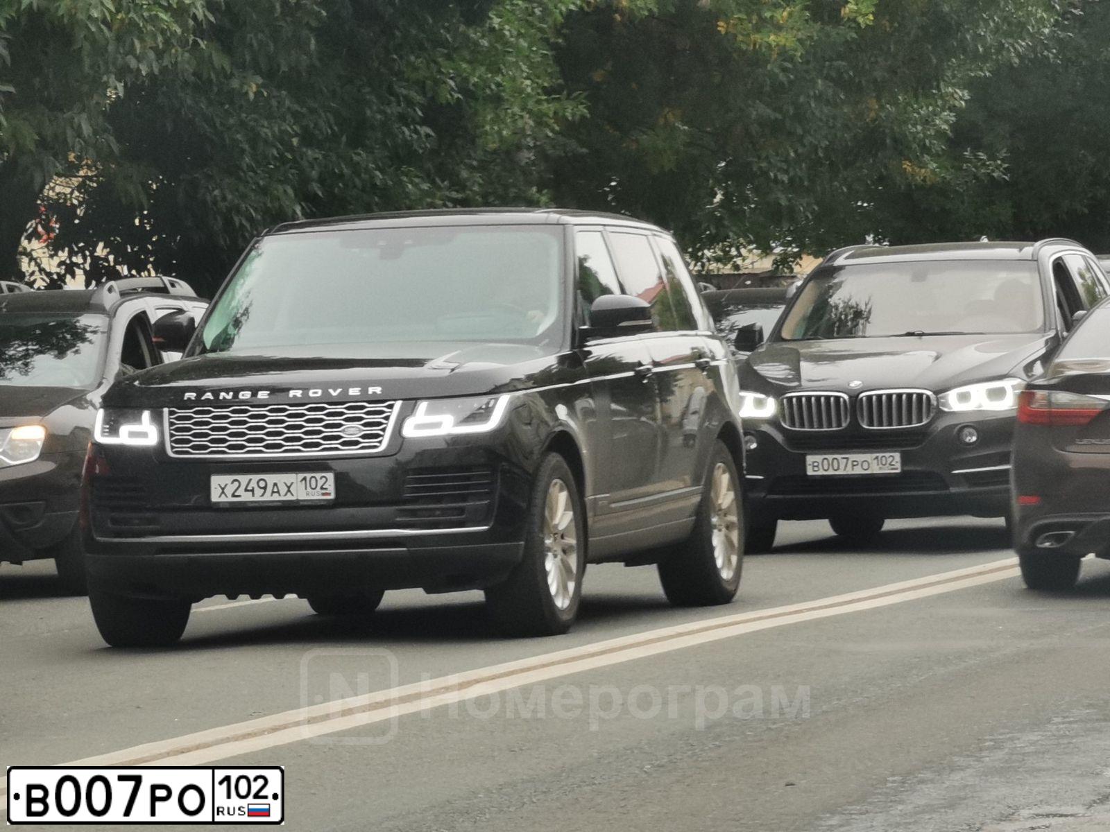 Фото автомобиля BMW X5, 2016 — госномер В007РО102. Цвет: коричневый