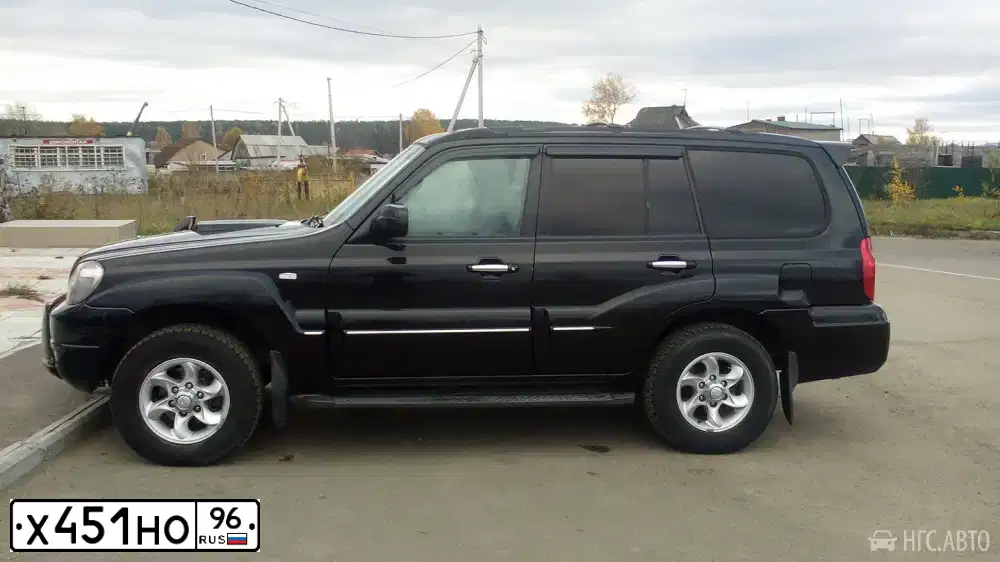Фото автомобиля HYUNDAI TERRACAN, 2004 — госномер К775НК142. Цвет: ЧЕРНЫЙ