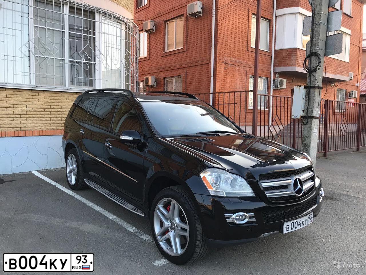 Фото автомобиля MERCEDES GL-KLASSE, 2007 — госномер В004КУ93. Цвет: ЧЕРНЫЙ