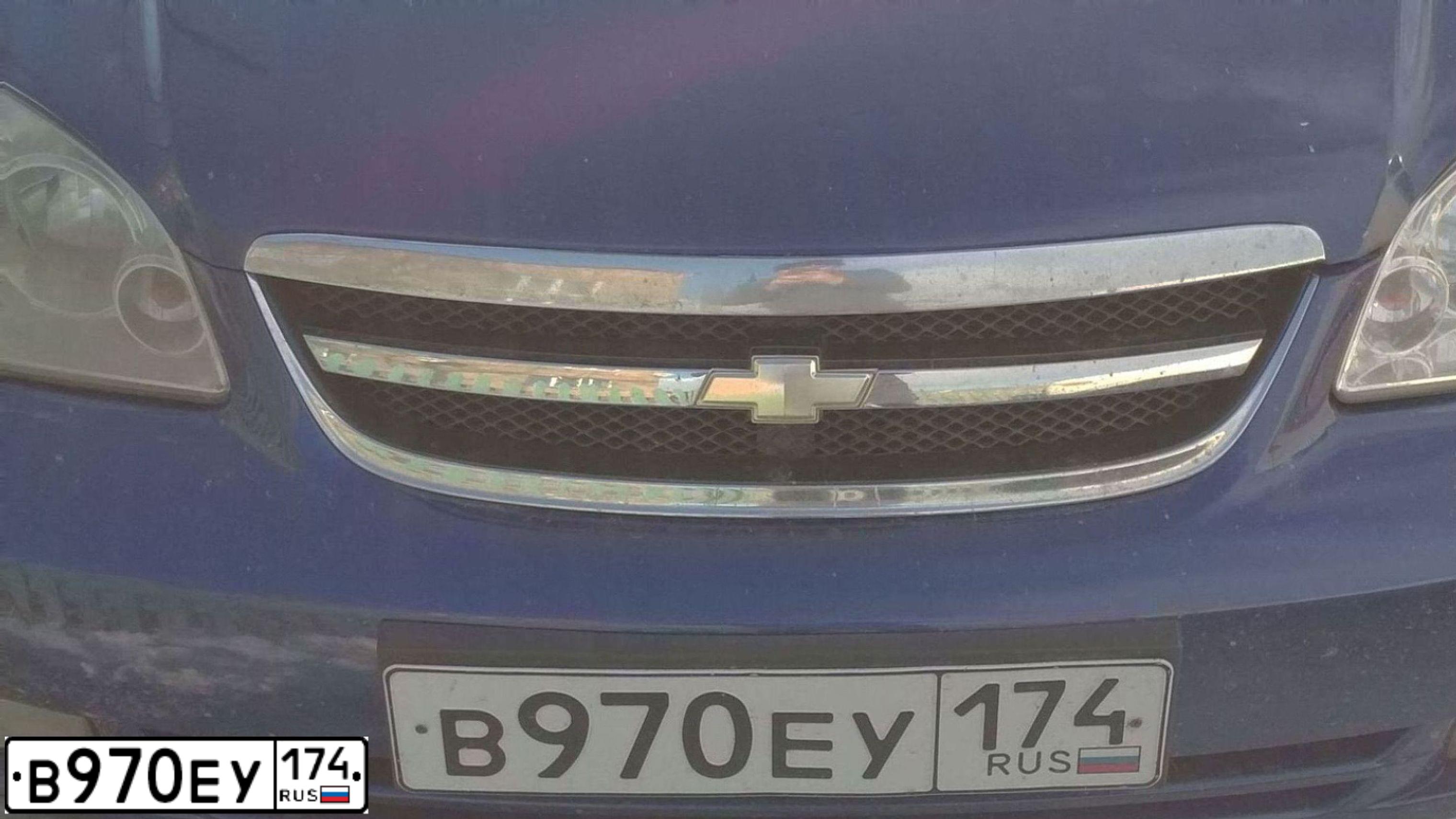 Фото автомобиля CHEVROLET LACETTI, 2007 — госномер К054ЕХ774. Цвет: синий