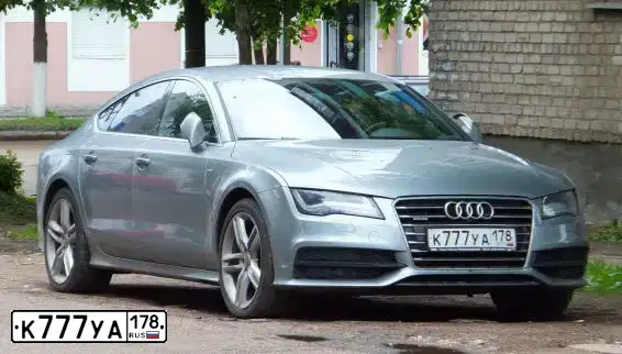 Фото автомобиля AUDI A7, 2011 — госномер Н797УТ71. Цвет: СЕРЫЙ