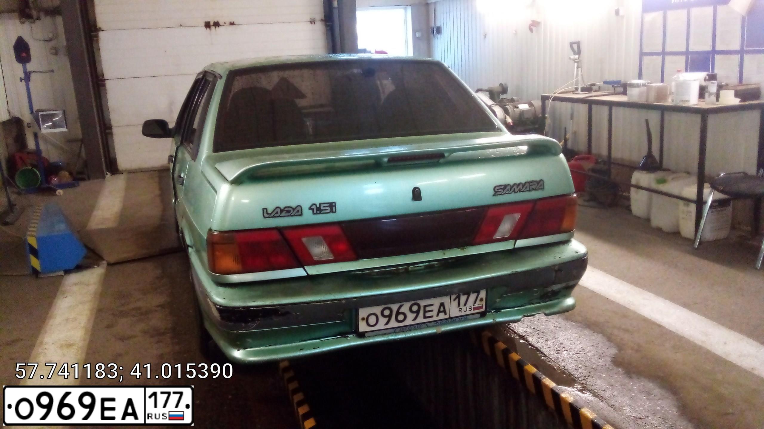 Фото автомобиля LADA 2115 SAMARA, 2003 — госномер М638ВС76. Цвет: сине-зеленый