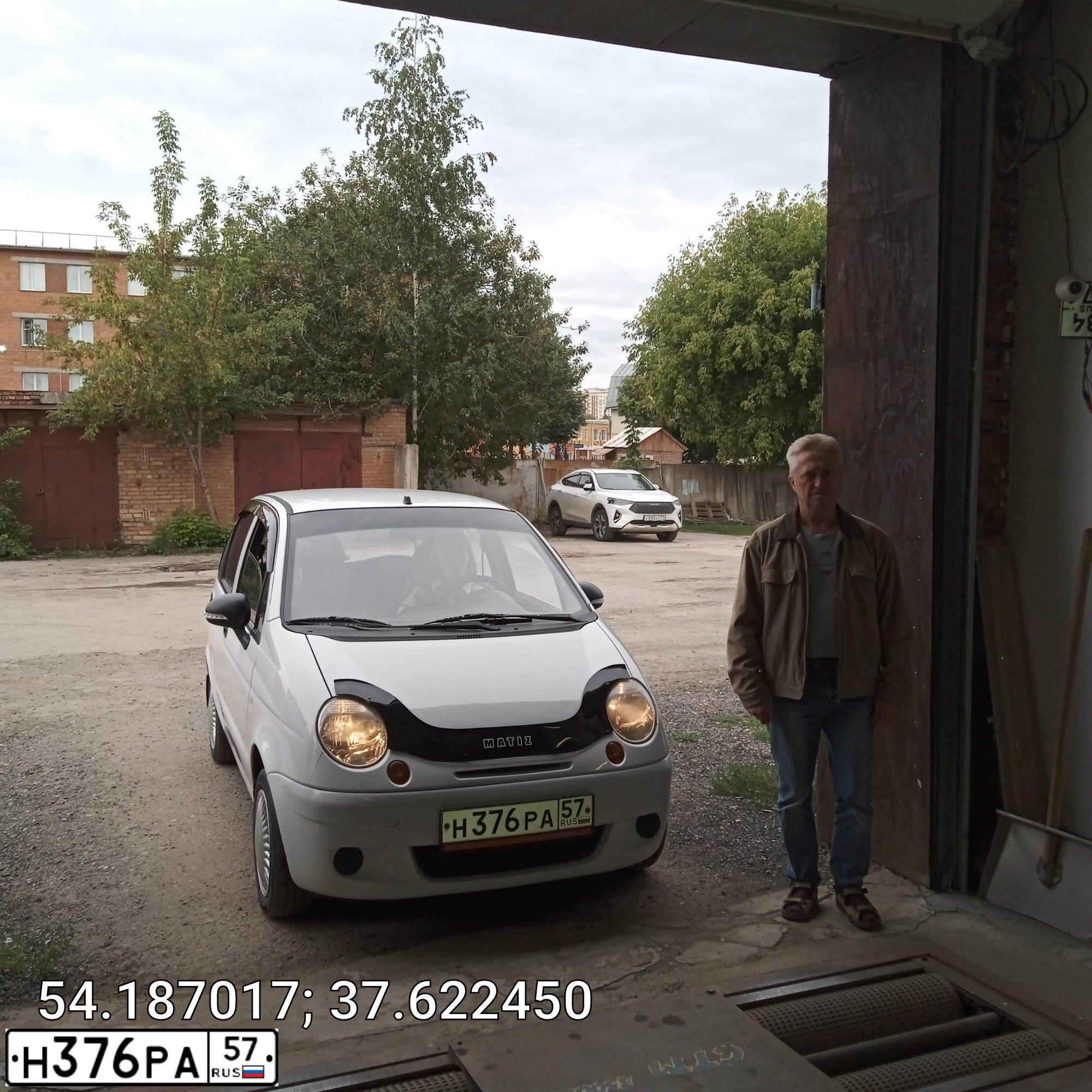 Фото автомобиля DAEWOO MATIZ, 2012 — госномер У124ТУ71. Цвет: БЕЛО-ДЫМЧАТЫЙ