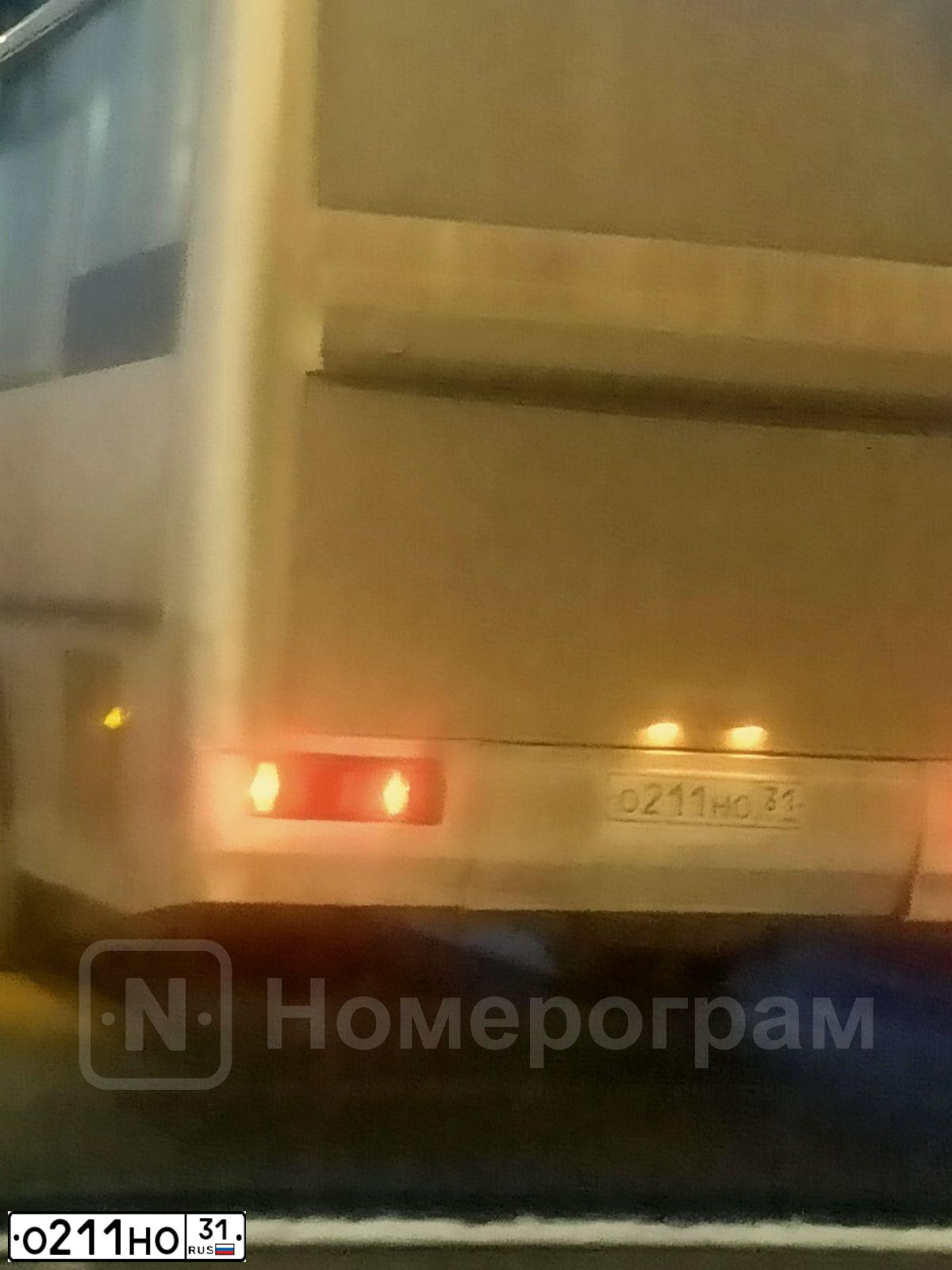 Фото автомобиля KAVZ 4235, 2017 — госномер О211НО31. Цвет: Белый