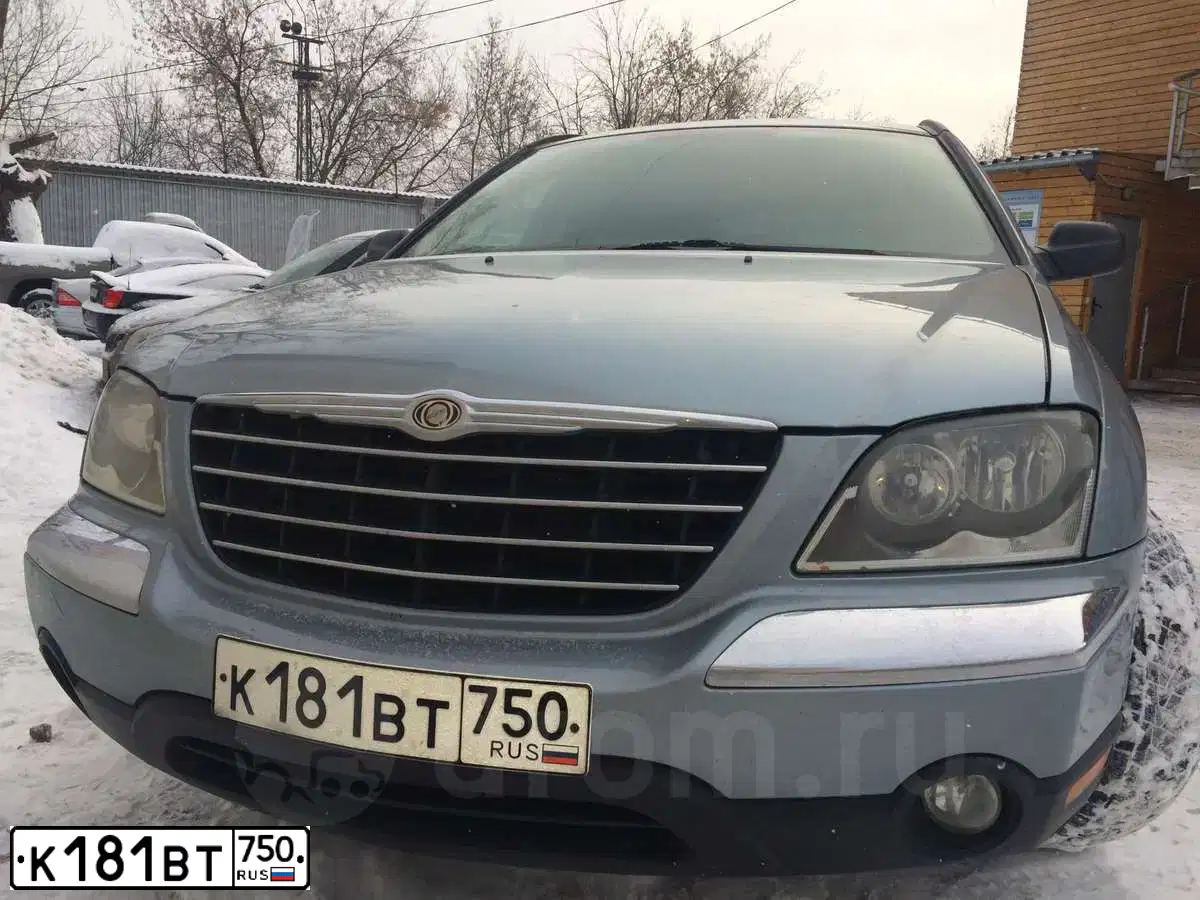Фото автомобиля CHRYSLER PACIFICA, 2004 — госномер К840ММ136. Цвет: голубой