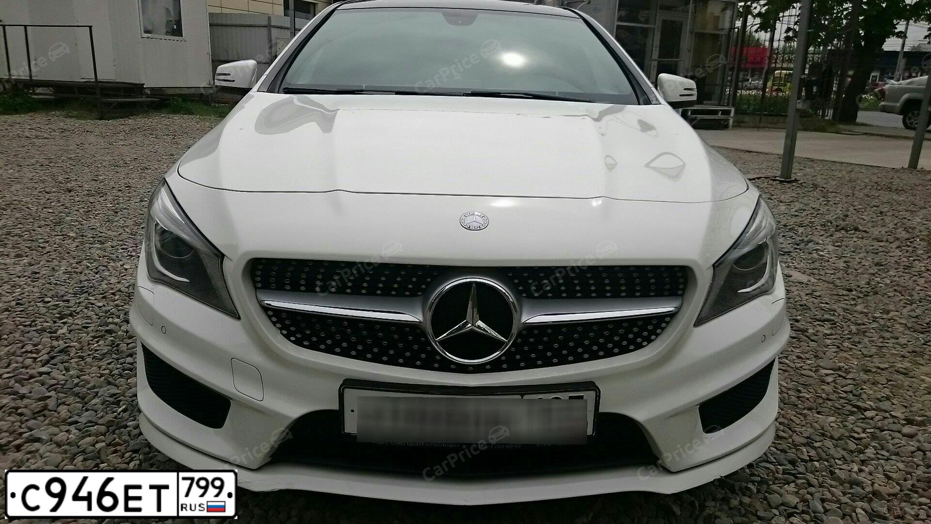 Фото автомобиля MERCEDES-BENZ CLA200, 2013 — госномер А159ТВ67. Цвет: Белый