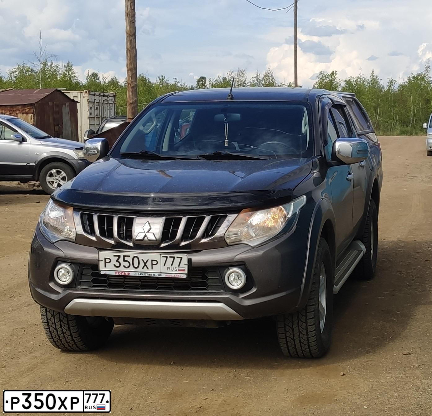 Фото автомобиля MITSUBISHI L 200, 2017 — госномер Т529МС14. Цвет: Коричневый