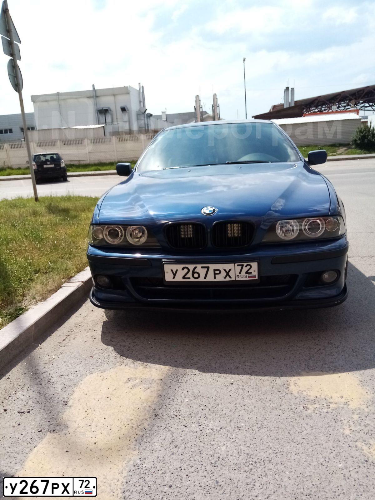 Фото автомобиля BMW SERIE 5, 2002 — госномер А574ТН172. Цвет: синий