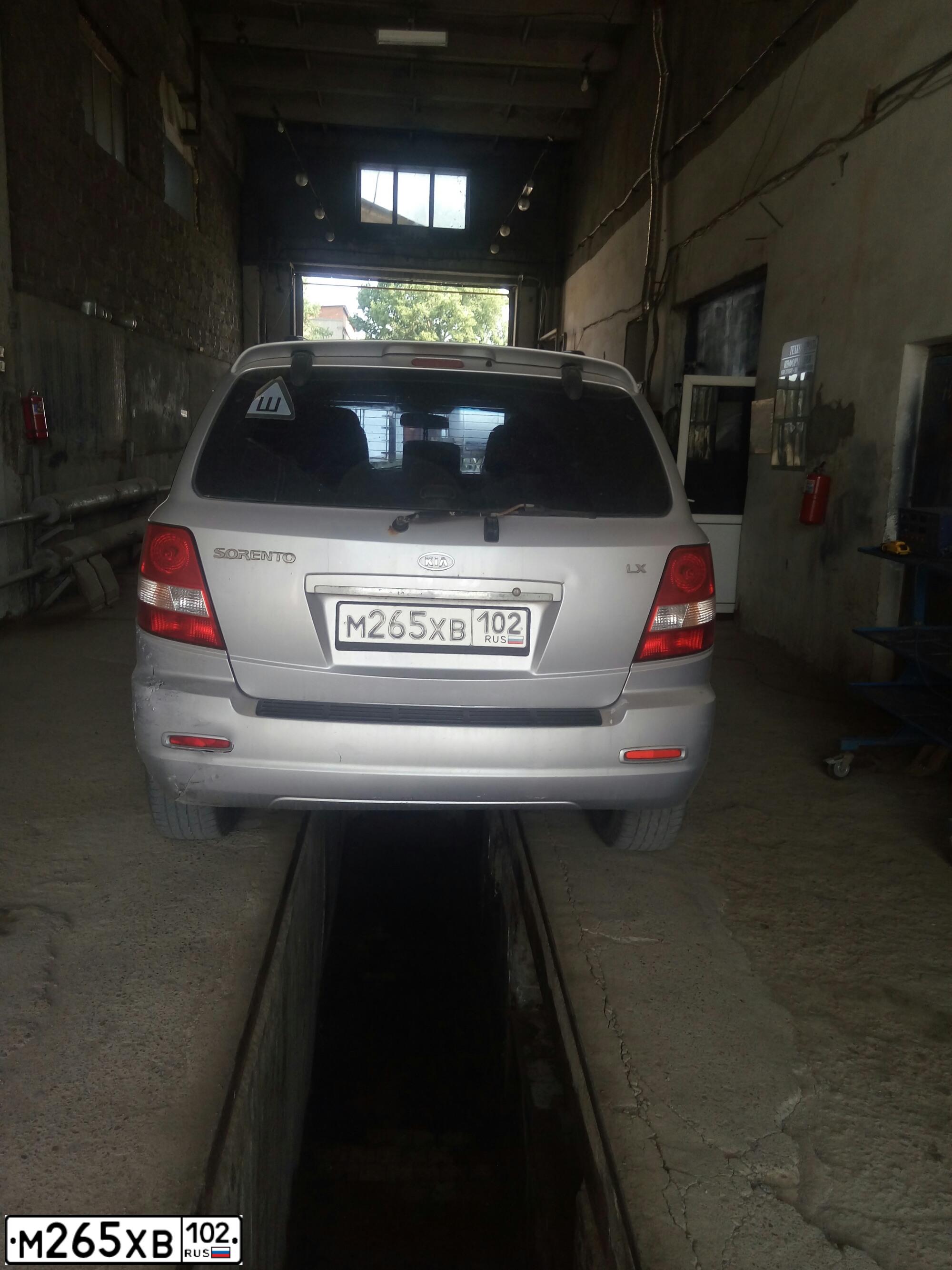 Фото автомобиля KIA SORENTO, 2005 — госномер М265ХВ102. Цвет: СЕРЕБРИСТЫЙ