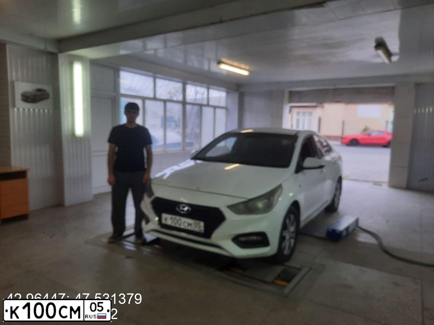 Фото автомобиля LADA 2170 PRIORA, 2012 — госномер К100СМ05. Цвет: Белый