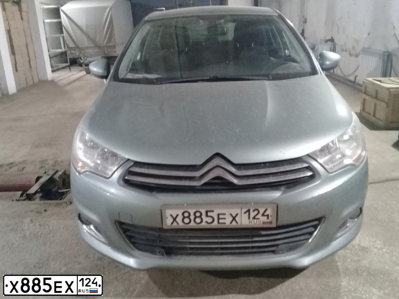Фото автомобиля CITROEN C4, 2012 — госномер Р931ХА124