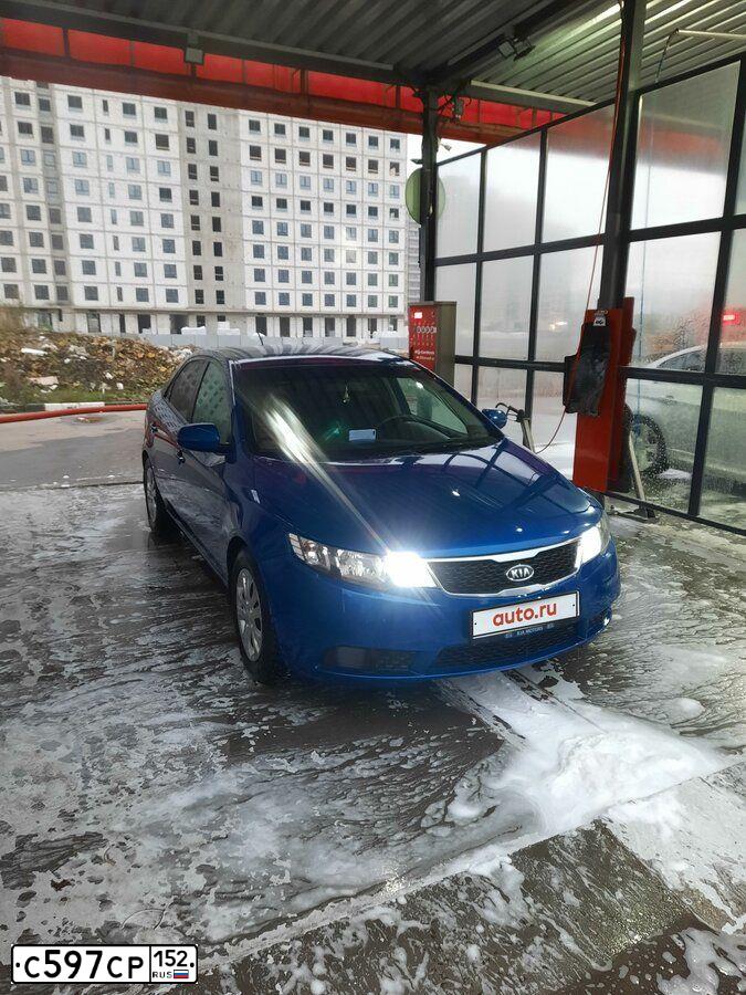 Фото автомобиля KIA CERATO, 2010 — госномер С492ОС62. Цвет: голубой