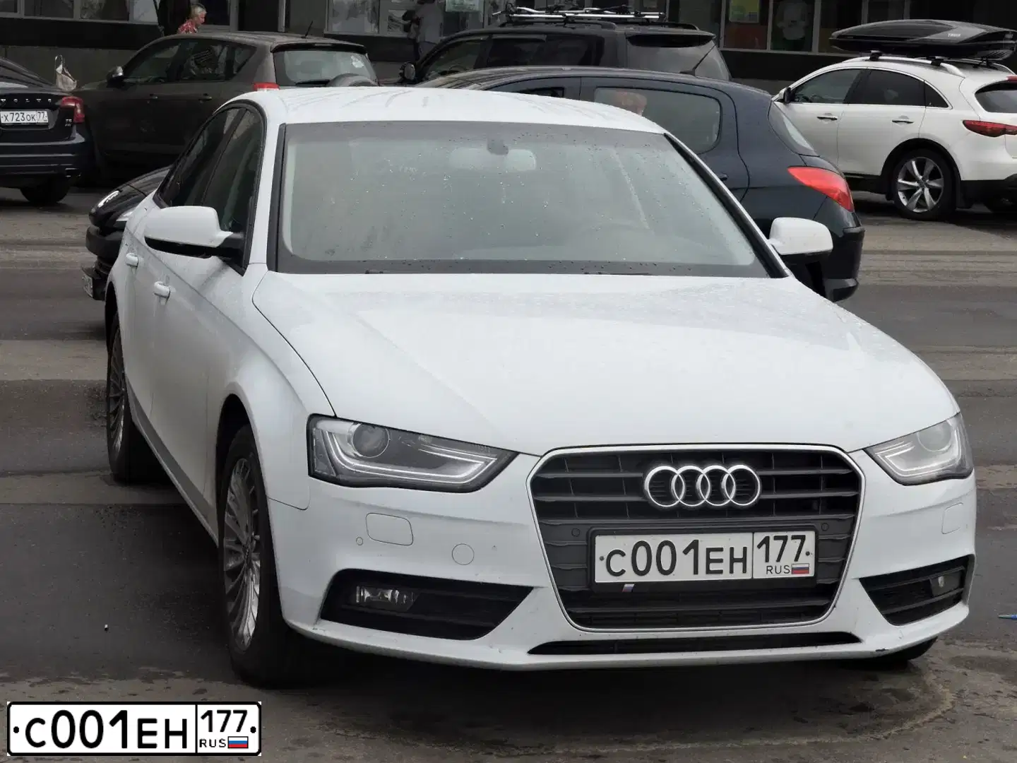 Фото автомобиля AUDI A6, 2016 — госномер С001ЕН177. Цвет: ЧЕРНО-СИНИЙ