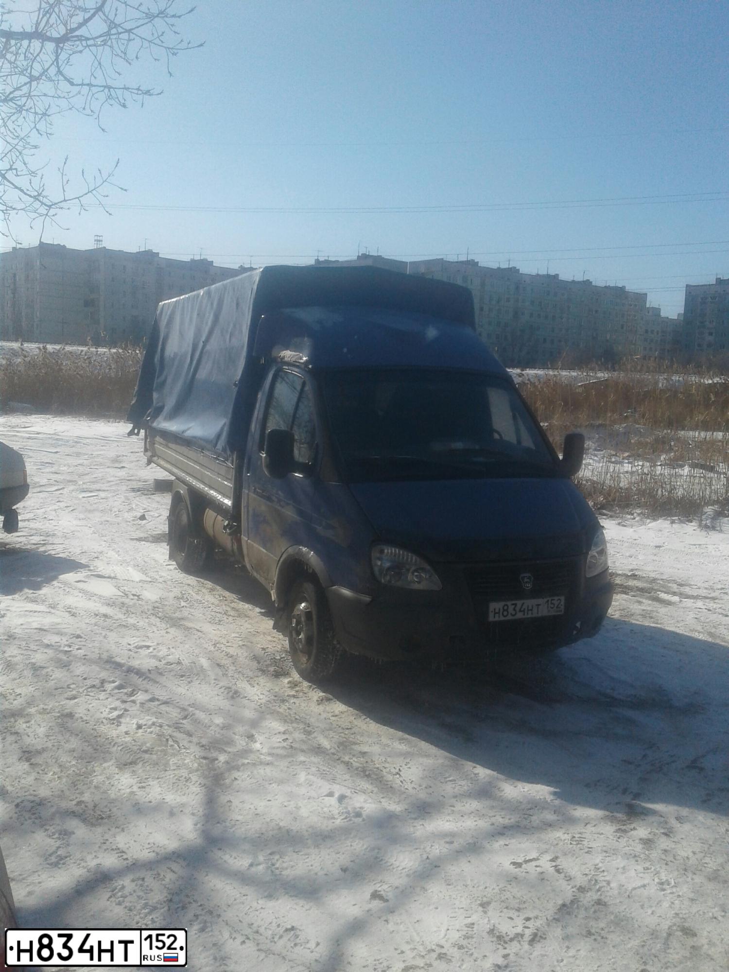 Фото автомобиля GAZ 3302 EL, 2006 — госномер Н834НТ152. Цвет: СИРЕНЕВЫЙ