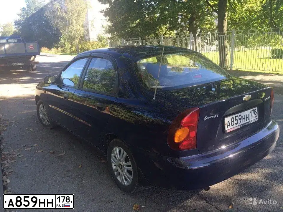 Фото автомобиля ZAZ LANOS, 2008 — госномер А859НН178. Цвет: ТЕМНО-СИНИЙ