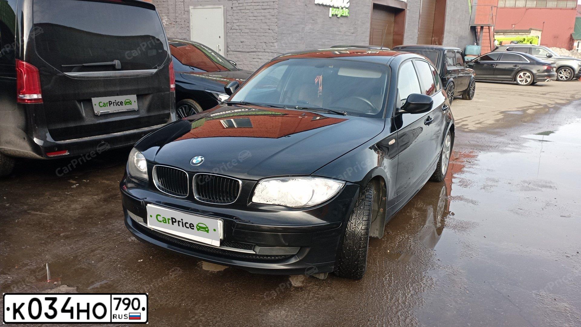 Фото автомобиля BMW SERIE 1, 2011 — госномер К034НО790. Цвет: ЧЕРНЫЙ