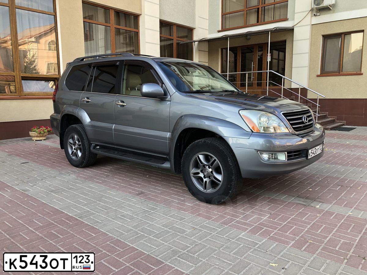 Фото автомобиля LEXUS GX, 2004 — госномер О663СО154. Цвет: СЕРО-ГОЛУБОЙ