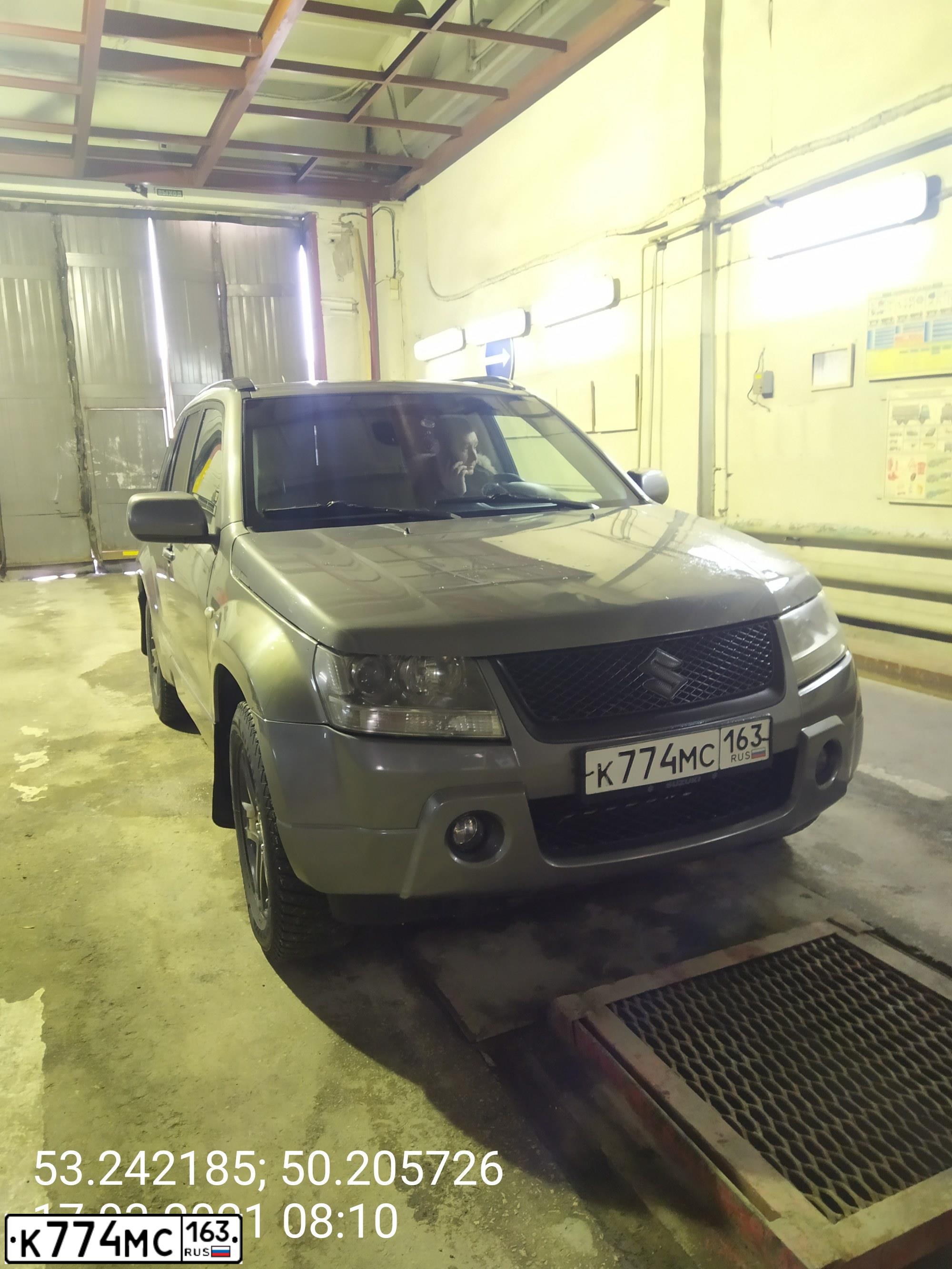 Фото автомобиля SUZUKI /GRAND/ VITARA, 2007 — госномер К774МС163. Цвет: СЕРЫЙ