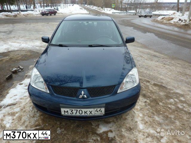 Фото автомобиля MITSUBISHI LANCER, 2006 — госномер О459ММ44. Цвет: СИНИЙ