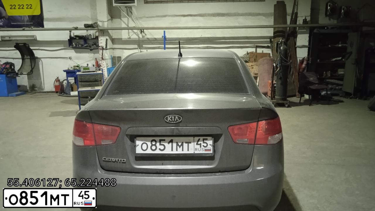 Фото автомобиля KIA CERATO, 2011 — госномер О851МТ45. Цвет: бронзовый