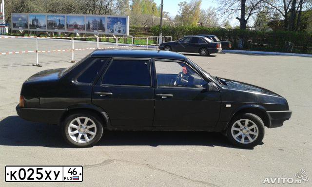 Фото автомобиля LADA 2109 SAMARA, 1996 — госномер К025ХУ46. Цвет: ЧЕРНЫЙ