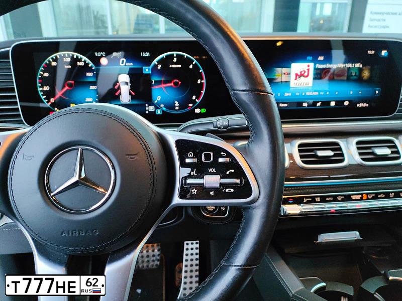 Фото автомобиля MERCEDES GLS-KLASSE, 2020 — госномер Е777РН62. Цвет: ЧЕРНЫЙ