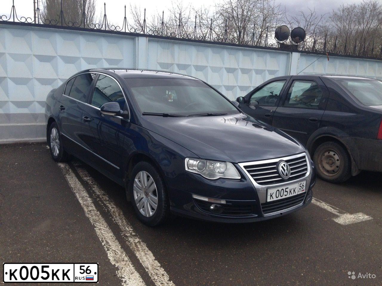Фото автомобиля VOLKSWAGEN PASSAT, 2008 — госномер К005КК56. Цвет: СЕРО-СИНИЙ