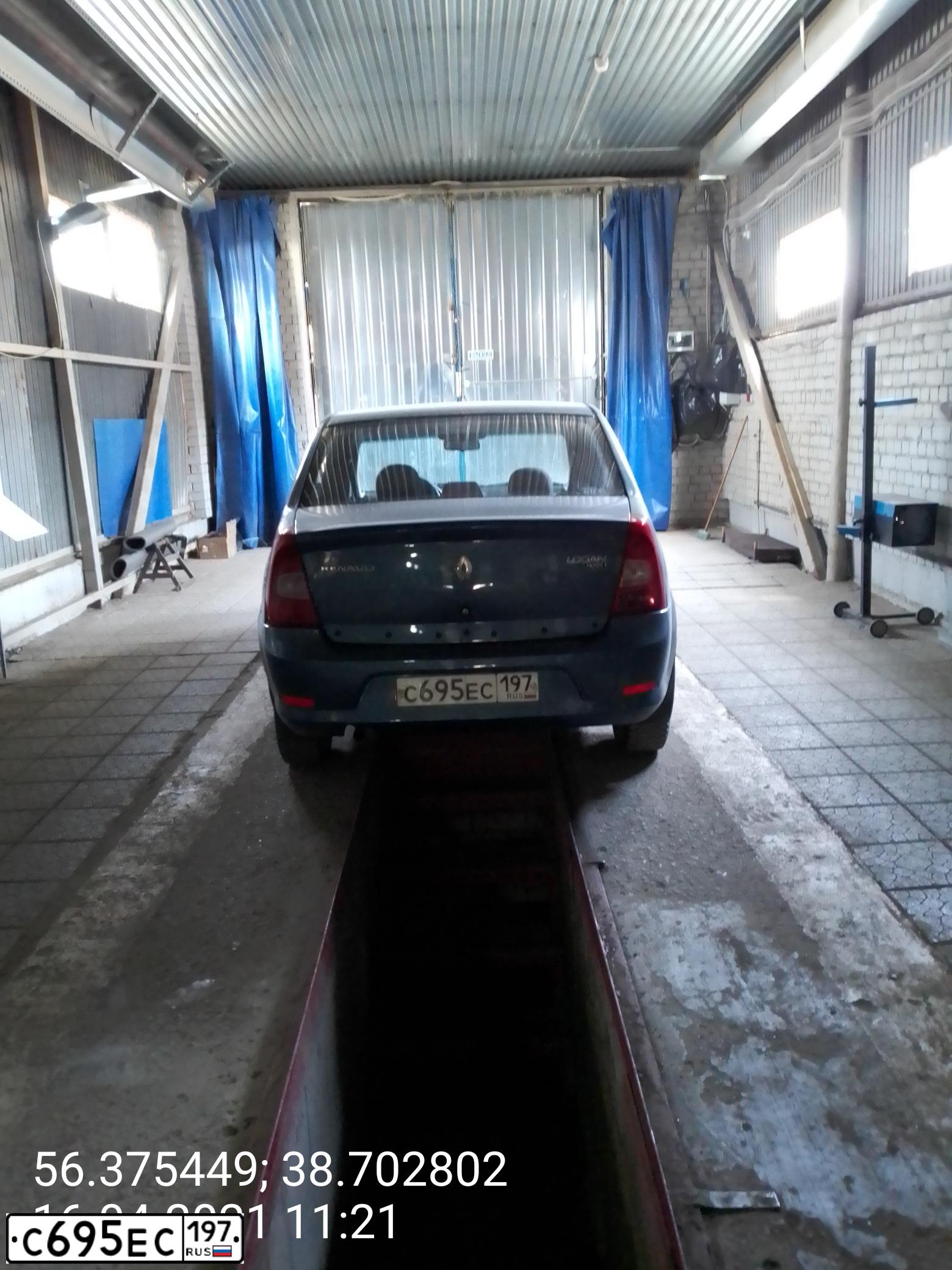 Фото автомобиля RENAULT LOGAN, 2010 — госномер С695ЕС197. Цвет: синий